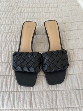 H&M faux leather heels